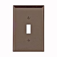 Eaton Wiring Devices PJ1B Wallplate, 4-1/2 in L, 2-3/4 in W, 1 -Gang, Polycarbonate, Brown, High-Gloss 25 Pack 