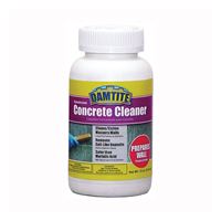 DAMTITE 09712 Concrete Cleaner, Solid, Odorless, Opaque White, 12 oz, Bottle 