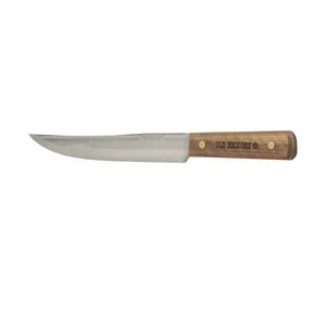 OLD HICKORY 075-8 Slicing Knife, 8 in L Blade, 1095 Carbon Steel Blade, Hardwood Handle, Brown Handle