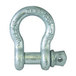 Fehr 3/4 Anchor Shackle, 3/4 in Trade, 3.25 ton Working Load, Commercial Grade, Steel, Hot-Dipped Galvanized 