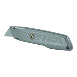 Stanley 10-299 Utility Knife, 2-7/16 in L Blade, 3 in W Blade, HCS Blade, Contour-Grip Handle, Gray Handle 