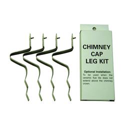 SHELTER SCLK Chimney Leg Kit, Heavy-Duty, Stainless Steel 