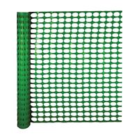 MUTUAL INDUSTRIES 14973-38-48 Snow Fence, 100 ft L, 1-3/4 x 2-1/2 in Mesh, Polyethylene, Green 