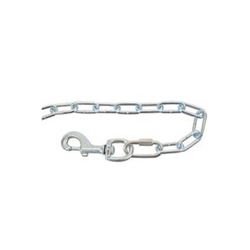 Koch A20321 Pet Tie-Out Chain, Double Loop, Swivel Snap End, 15 ft L Belt/Cable, For: Large Dogs Up to 85 lb 