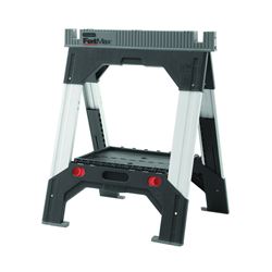 STANLEY 011031S Adjustable Leg Sawhorse, 2500 lb, 2-1/8 in W, 32 to 39 in H, 27-3/16 in D, Polypropylene 