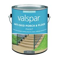 Valspar 024.0082031.007 Porch and Floor Paint, Dark Gray, 1 gal, 100 sq-ft/gal Coverage Area, Pack of 4 