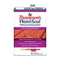 Thompsons WaterSeal TH.092401-16 Wood Sealer, Semi-Transparent, Liquid, Sedona Red, 1 gal, Pack of 4 