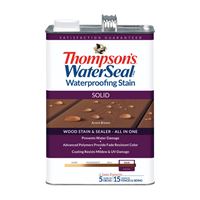 Thompsons WaterSeal TH.093301-16 Wood Sealer, Solid, Liquid, Chestnut Brown, 1 gal, Pack of 4 