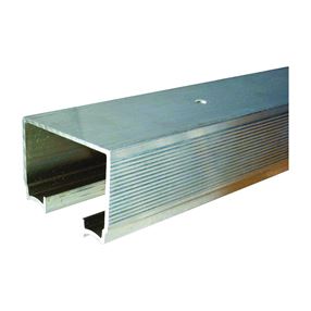 Johnson Hardware 100-0072 Pocket Door Track, Aluminum, Mill Aluminum, 1-25/32 in W, 1-15/64 in H, 72 in L