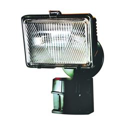 Heath Zenith HZ-5525-BZ Motion Activated Security Light, 120 V, 1-Lamp, Halogen Lamp, Glass/Metal/Plastic Fixture 