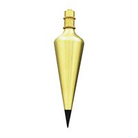GENERAL 800-16 Plumb Bob, Solid Brass, Lacquered 