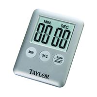 Taylor 5842N15 Timer, LCD Display, 0 min 0 sec to 99 min 59 sec, Gray 