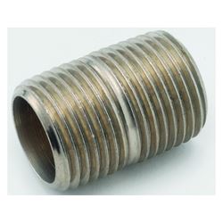 Anderson Metals 38300-16 Pipe Nipple, 1 in, NPT, Brass, 630 psi Pressure, 1-1/2 in L 