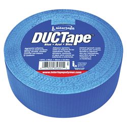 IPG 20C-BL2 Duct Tape, 60 yd L, 1.88 in W, Polyethylene-Coated Cloth Backing, Blue 