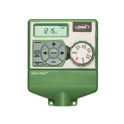 Orbit 57594 Indoor Easy Dial Timer, 120 V, 4 -Zone, 99 min Cycle, LCD Display, Green 
