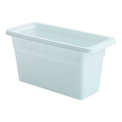 Rubbermaid 2862RDWHT Ice Cube Bin, 6-1/8 in L, 5-1/4 in W, 12-3/4 in H, Plastic, White, Dishwasher Safe: Yes 