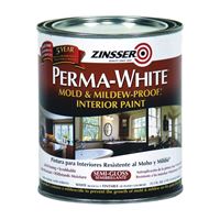 Zinsser 02754 Kitchen and Bath Paint, Semi-Gloss, White, 1 qt, Can, Water, Pack of 6 