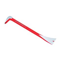 Crescent CODE RED Series MB12 Pry Bar, 12 in L, Ground Tip, Steel, Red, 3-1/4 in W 