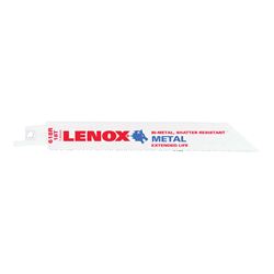 Lenox 20566618R Reciprocating Saw Blade, 3/4 in W, 6 in L, 18 TPI, HSS Cutting Edge 