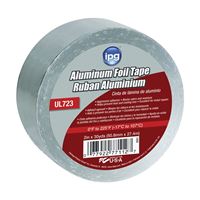 IPG 9201 Foil Tape, 30 yd L, 2 in W, Aluminum Backing 