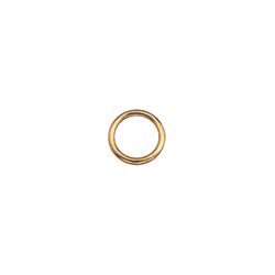 BARON 7B-2 Welded Ring, 2 in ID Dia Ring, #7B Chain, Steel, Polished Brass, Pack of 10 