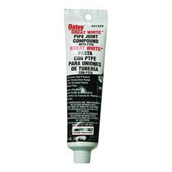Oatey Great White 31229 Pipe Joint Compound, 1 oz Tube, Liquid, Paste, White 