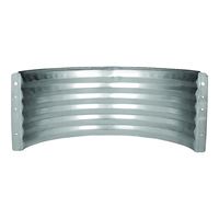MARSHALL STAMPING AWR12/680 Area Wall, 16 in L, 37 in W, 12 in H, Galvanized Steel 