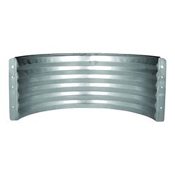 MARSHALL STAMPING AWR24/683 Area Wall, 16 in L, 37 in W, 24 in H, Galvanized Steel 