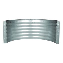 MARSHALL STAMPING AWR18/682 Area Wall, 16 in L, 37 in W, 18 in H, Galvanized Steel 