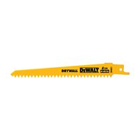 DeWALT DW4851 Reciprocating Saw Blade, 3/4 in W, 6 in L, 6 TPI 