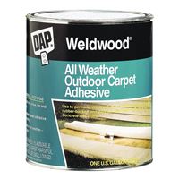 WELDWOOD 00442 Carpet Adhesive, Tan, 1 qt Pail 