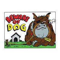 Hy-ko Products 20542 Beware Of Dog Nvlty Sign 