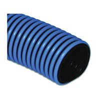 Abbott T32005001 Pool Vacuum Hose, 1-1/4 in ID, 1.58 in OD, 50 ft L, Polyethylene, Black/Blue 