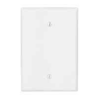 Eaton Cooper Wiring 2729W-BOX Wallplate, 4-1/2 in L, 2-3/4 in W, 0.08 in Thick, 1 -Gang, Thermoset, White 10 Pack 