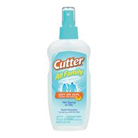 Cutter ALL FAMILY 51070-6 Insect Repellent, Liquid, 6 fl-oz Bottle 