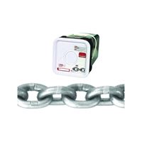 Campbell 0184416 High-Test Chain, 1/4 in, 100 ft L, 2600 lb Working Load, 43 Grade, Carbon Steel, Bright 