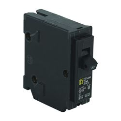 Square D Homeline HOM130CP Circuit Breaker, Mini, 30 A, 1 -Pole, 120 V, Fixed Trip, Plug Mounting, Black 