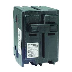 Square D Homeline HOM260CP Circuit Breaker, Mini, 60 A, 2 -Pole, 120/240 V, Fixed Trip, Plug Mounting, Black 