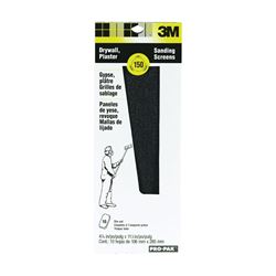 3M 99437 Sanding Screen, 11 in L, 4-3/16 in W, 150 Grit, Silicone Carbide Abrasive, Cloth Backing 