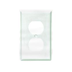 Eaton Wiring Devices 2132W Wallplate, 4-1/2 in L, 2-3/4 in W, 1 -Gang, Thermoset, White, High-Gloss 