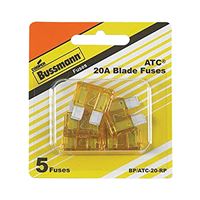 Bussmann BP/ATC-20-RP Automotive Fuse, Blade Fuse, 32 VDC, 20 A, 1 kA Interrupt 