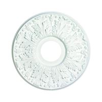 Westinghouse 7702800 Ceiling Medallion, 15-1/2 in Dia, Plastic, Traditional White, For: Ceiling Fans, Lighting Fixtures 