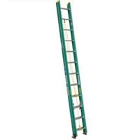 Werner D5924-2 Extension Ladder, 23 ft H Reach, 225 lb, Fiberglass 