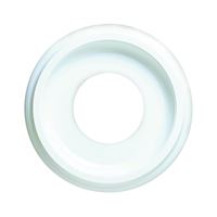 Westinghouse 7703700 Ceiling Medallion, 9-3/4 in Dia, 9-3/4 in L, Plastic, White, For: Ceiling Fans, Lighting Fixtures 