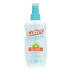 Cutter SKINSATIONS 54010-6 Insect Repellent, 6 fl-oz Bottle, Liquid, Water White, Alcohol 