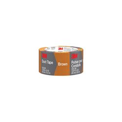 Scotch 3920-BR Duct Tape, 20 yd L, 1.88 in W, Polyethylene-Coated Cloth Backing, Brown 
