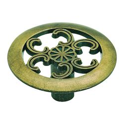 Amerock 890ABS Cabinet Knob, 3/4 in Projection, Zinc, Antique Brass 