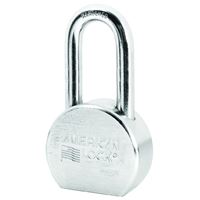 American Lock A701D Padlock, Keyed Different Key, Open Shackle, 7/16 in Dia Shackle, Boron Steel Shackle, Steel Body 