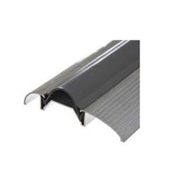 Frost King ST26A Top Threshold, 36 in L, 3 in W, Aluminum/Vinyl, Silver 