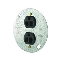 Eaton Wiring Devices 869-BOX Duplex Receptacle, 2 -Pole, 15 A, 125 V, Back, Side Wiring, NEMA: 5-15R, Brown 